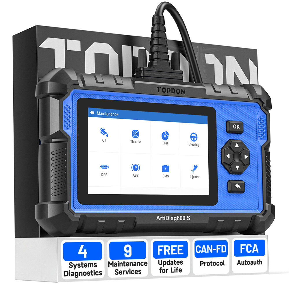 🔥2025 TOPDON AD600S OBD2 Scanner Engine ABS SRS SAS AT TPMS EPB Diagnostic Tool