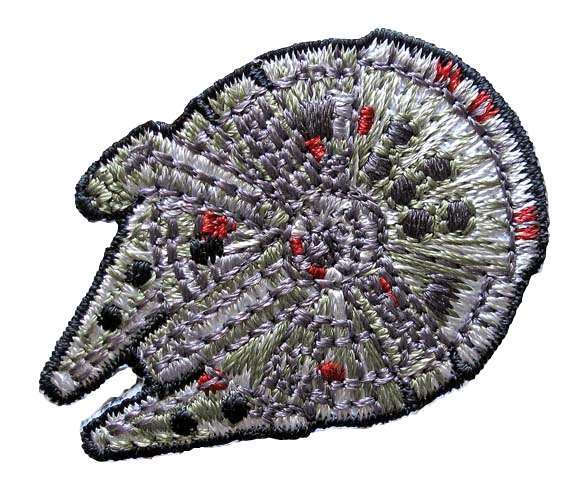 Star Wars Millennium Falcon Mini Embroidered Patch 1.5 inch