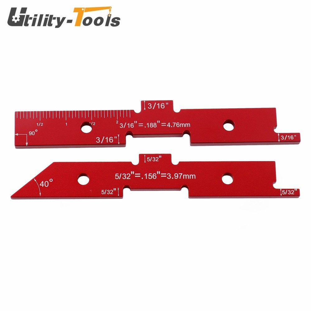 14 Pack Precision Aluminum Setup Blocks Height Gauge Router Table Setup Bars