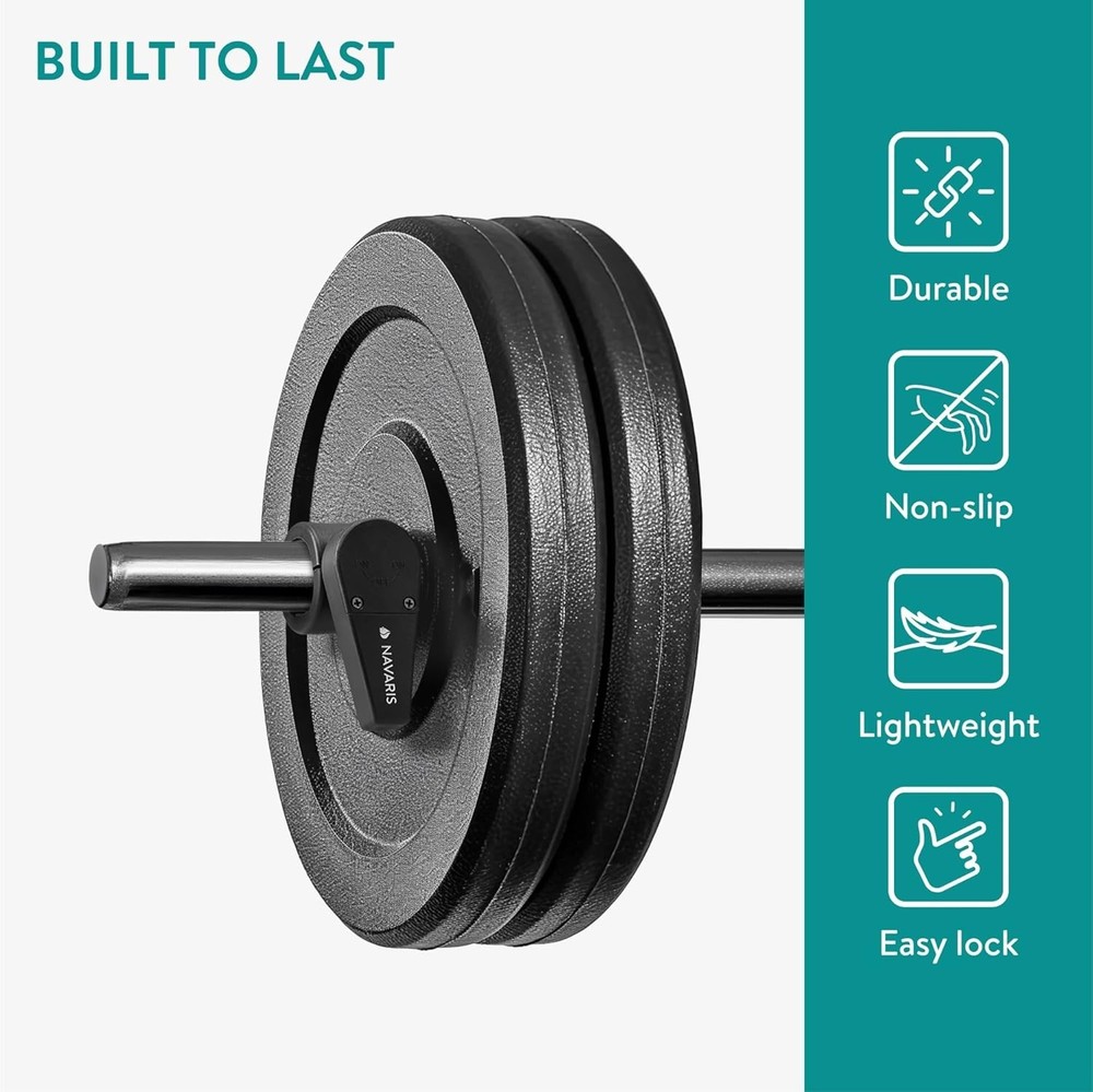Efficient 30mm Barbell Clamps - Enhanced Stability and Fast Release Weight Clips
