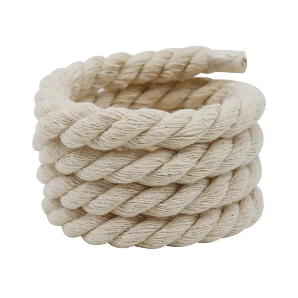 2PCS round Thick Rope Laces Polyester Cotton High Quality Solid Color Laces 0.8C