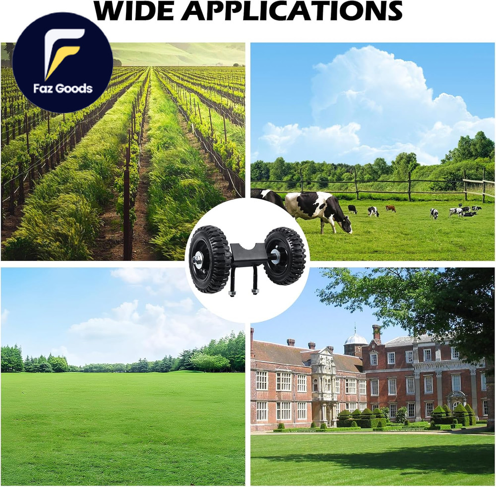 6" Wheels Rolling Gate Hardware Kit for Chain Link Gate Sliding Gate Hardware