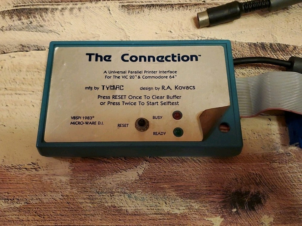 Commodore 64/128 & VIC-20 The Connection/Universal Parallel Interface (TYMAC)