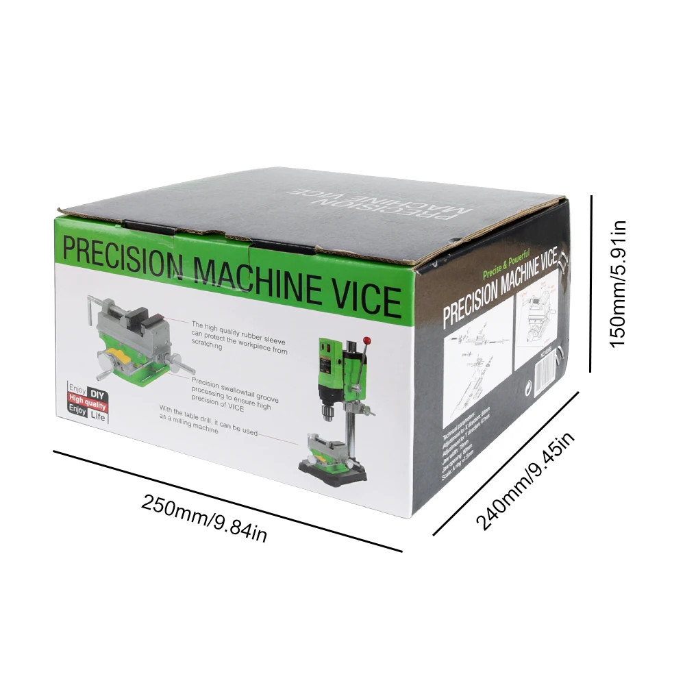 3-inch Cross-Sliding Vise with Compound Slide for Mill and Drill Press