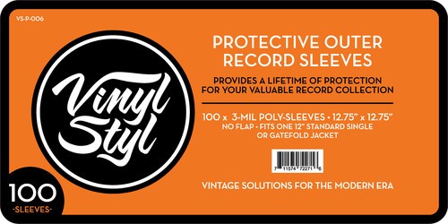 Vinyl Styl - Protective Outer Record Sleeves - 100 Count - ACCESSORIES