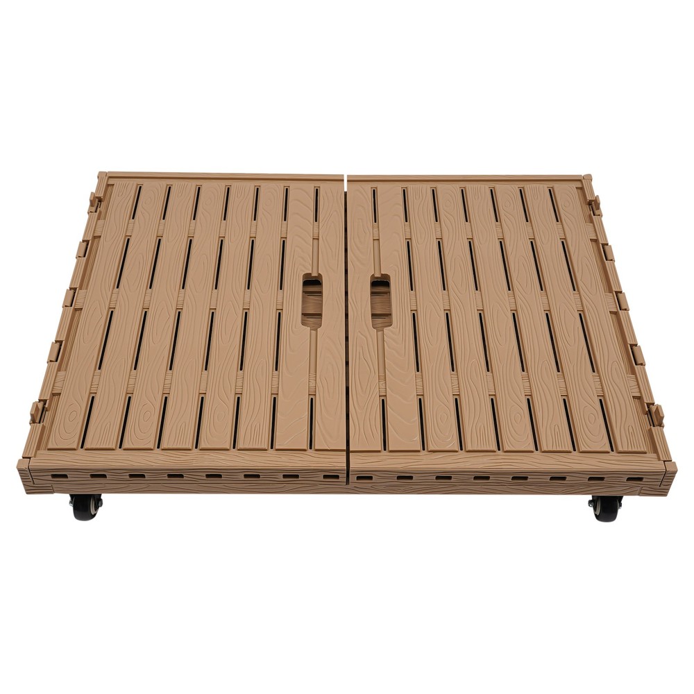 Large Stackable Collapsible Storage Bins Dolly Cart with Wheels for markets