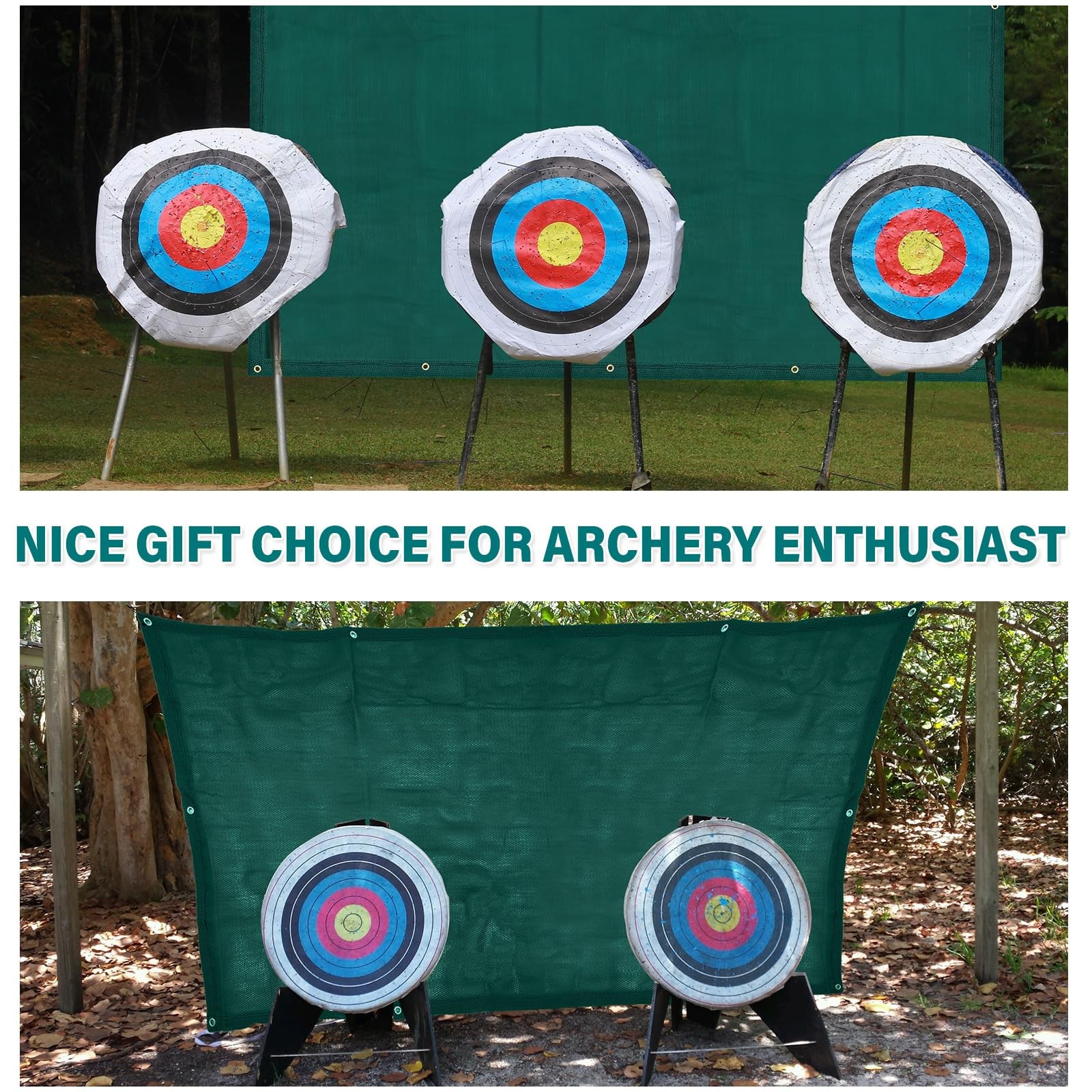 Archery Backstop - Heavy Duty Reinforced Netting, Back Stop Net, Ideal for Ou