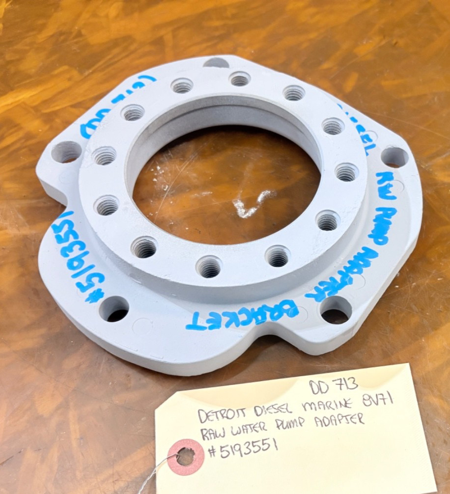 DETROIT DIESEL MARINE RAW WATER PUMP ADAPTER #5193551 8V71