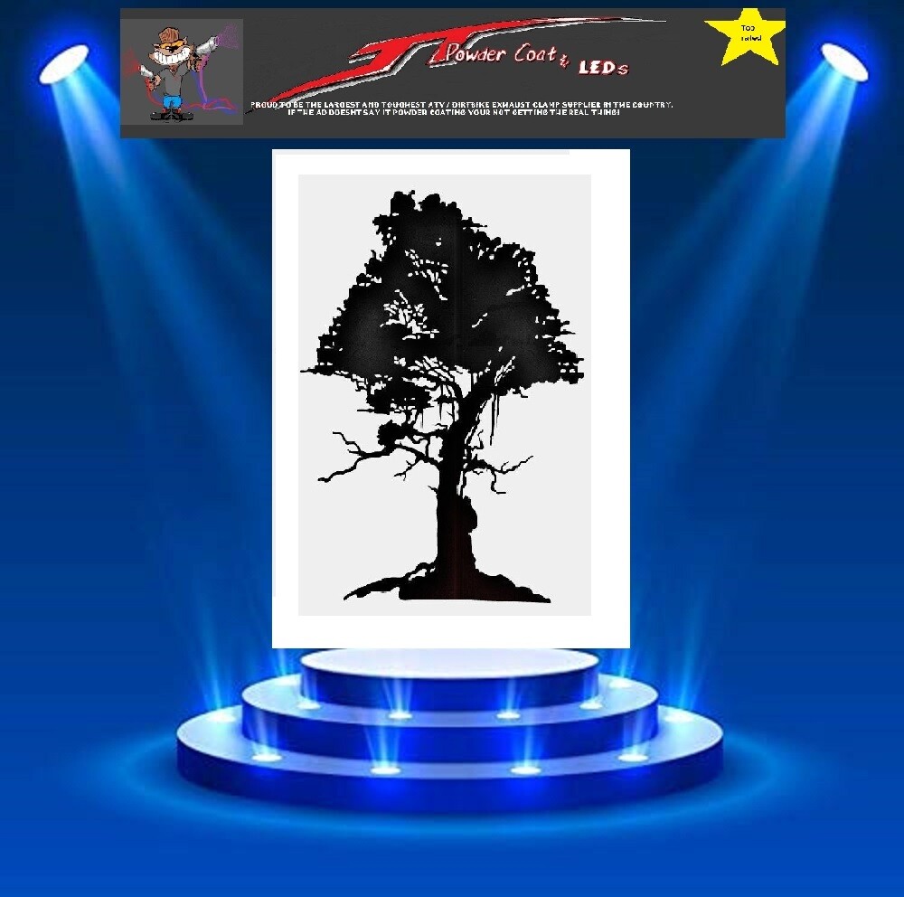 2pc OAK TREE Stencil Large Template Airbrush Paint  #23