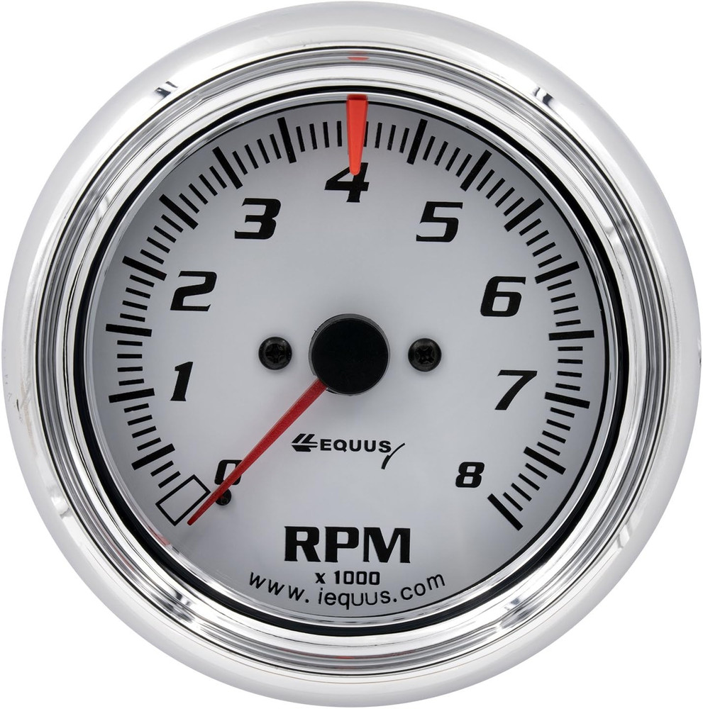 5078 3-3/8" Tachometer, White