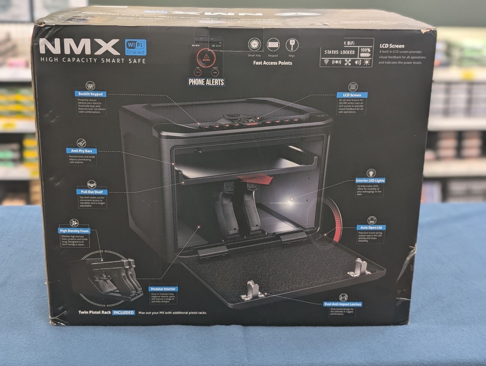 NEW Vaultek NMX-BK WiFi Smart Safe – Biometrics, Keypad, App Alerts