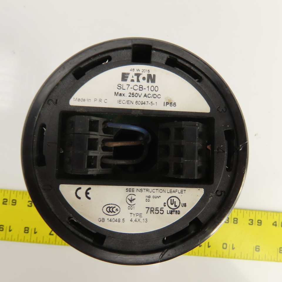Eaton SL7-CB-100 Stack Light Tower Base Module 250V AC/DC Type 4, 4X, 13