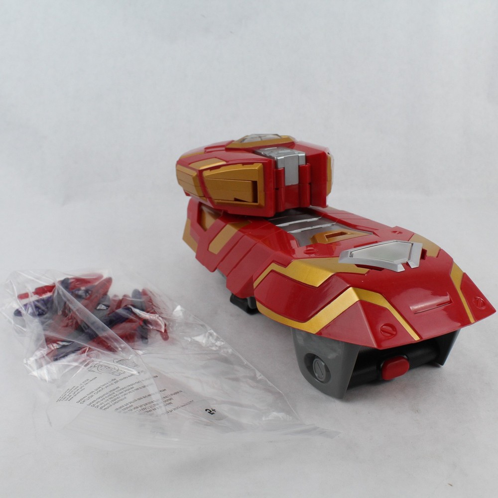 Marvel Iron Man Gauntlet Toy with 16 Plastic Ammo Shots - Pre-owned