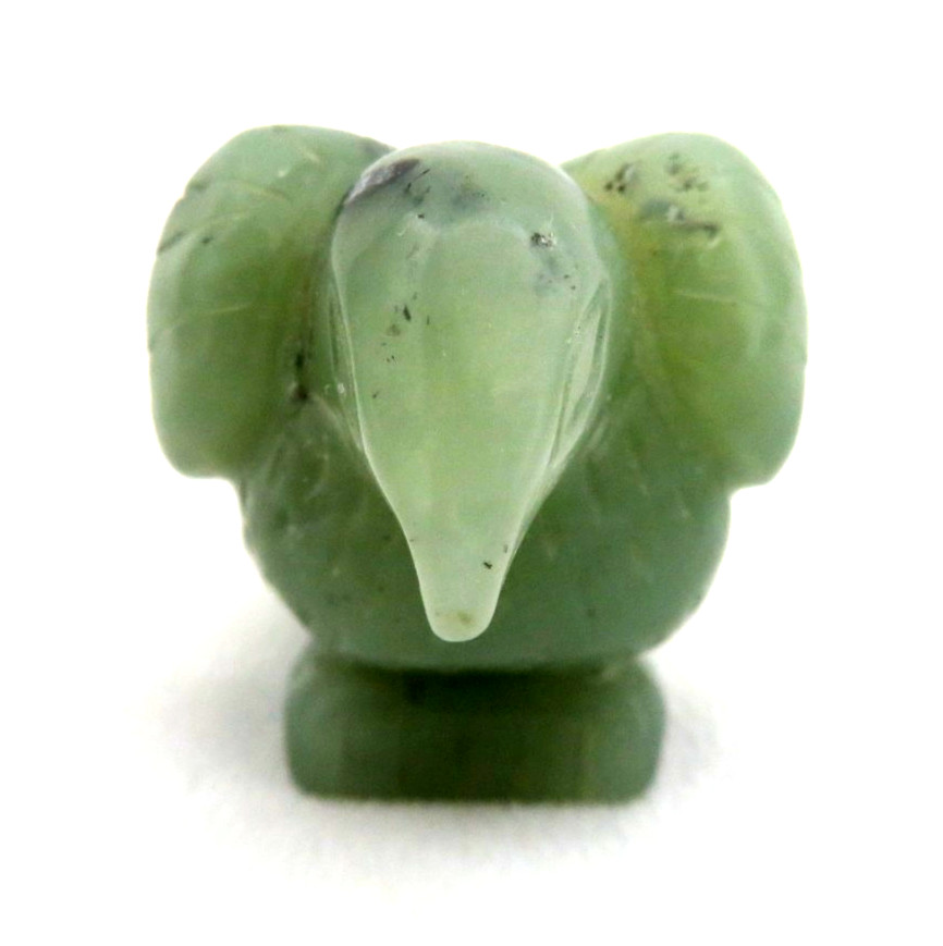 Chinese Natural Green Nephrite Jade Falcon Eagle Bird Figurine