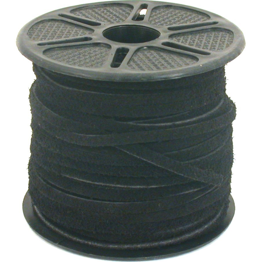 Black Split Suede Leather Lace Spool Lacing 3mm 25yds