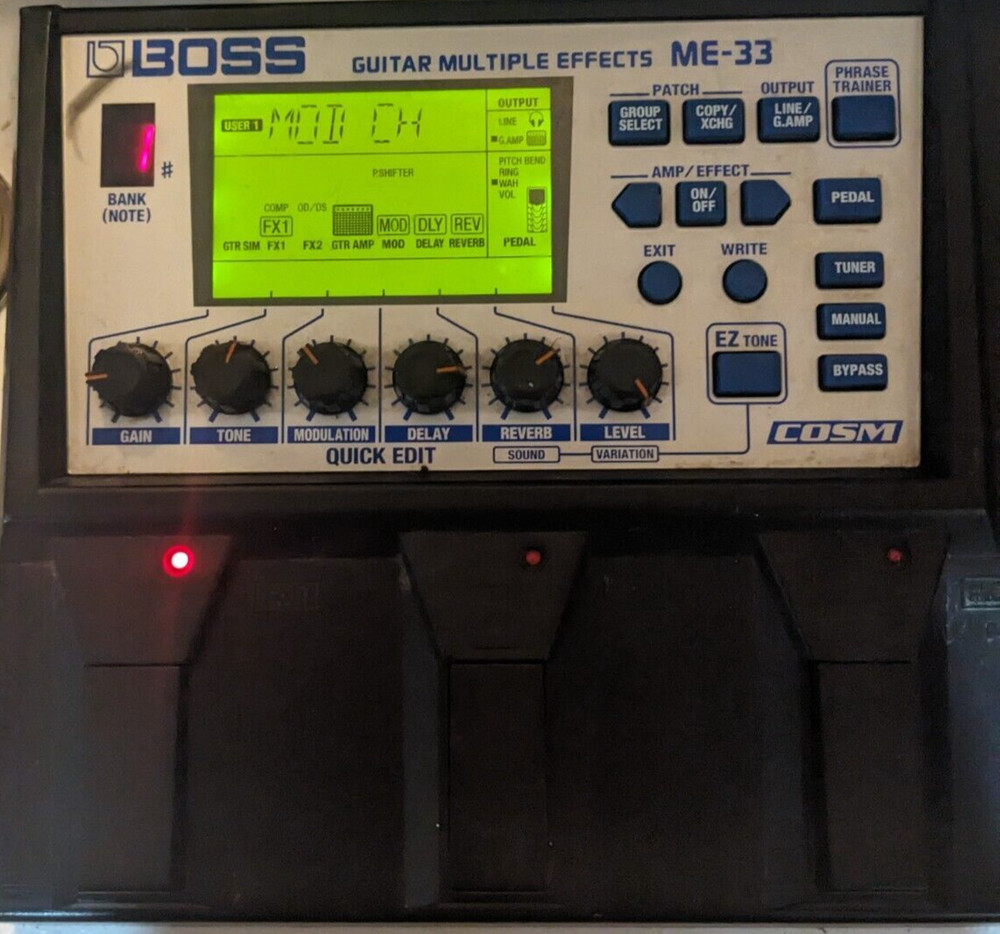 BOSS ME-33 Multiple Multi Effects Processor Guitar Effect