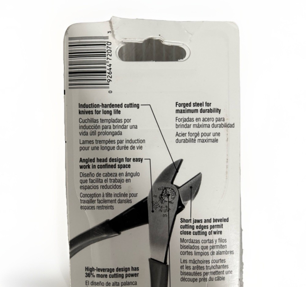 7-Pack Klein Tools D248-8 Diagonal Cutters 11045 Wire Stripper 32581 Screwdriver