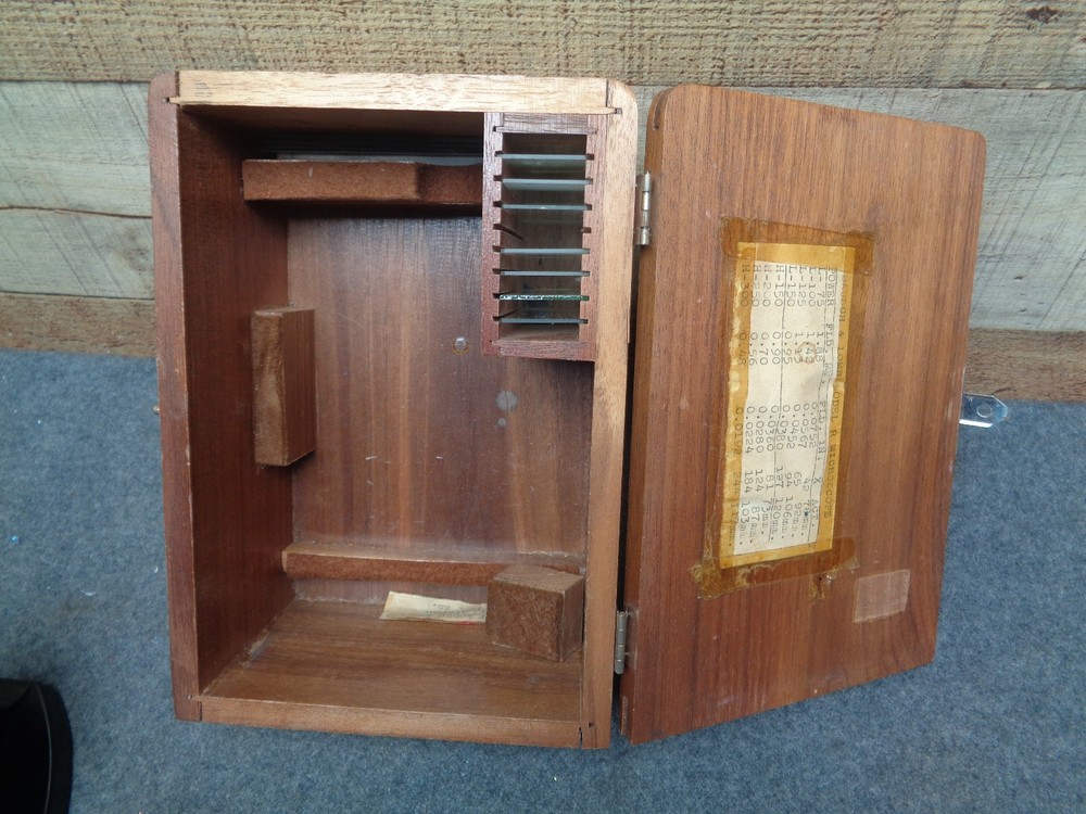 Bausch & Lomb Model R Student Microscope w/ Box & Micro Data Cards