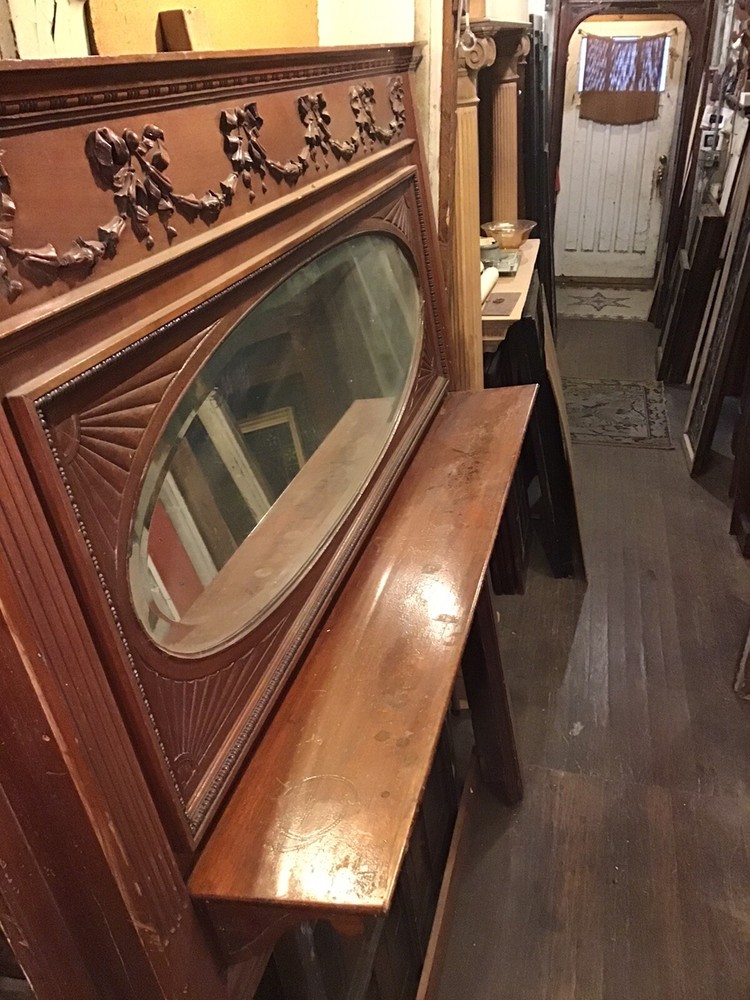 fireplace mantle