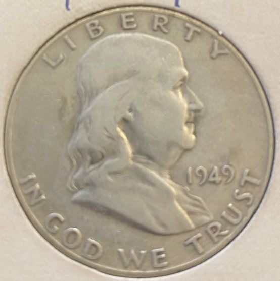 1949 50C Franklin Half Dollar