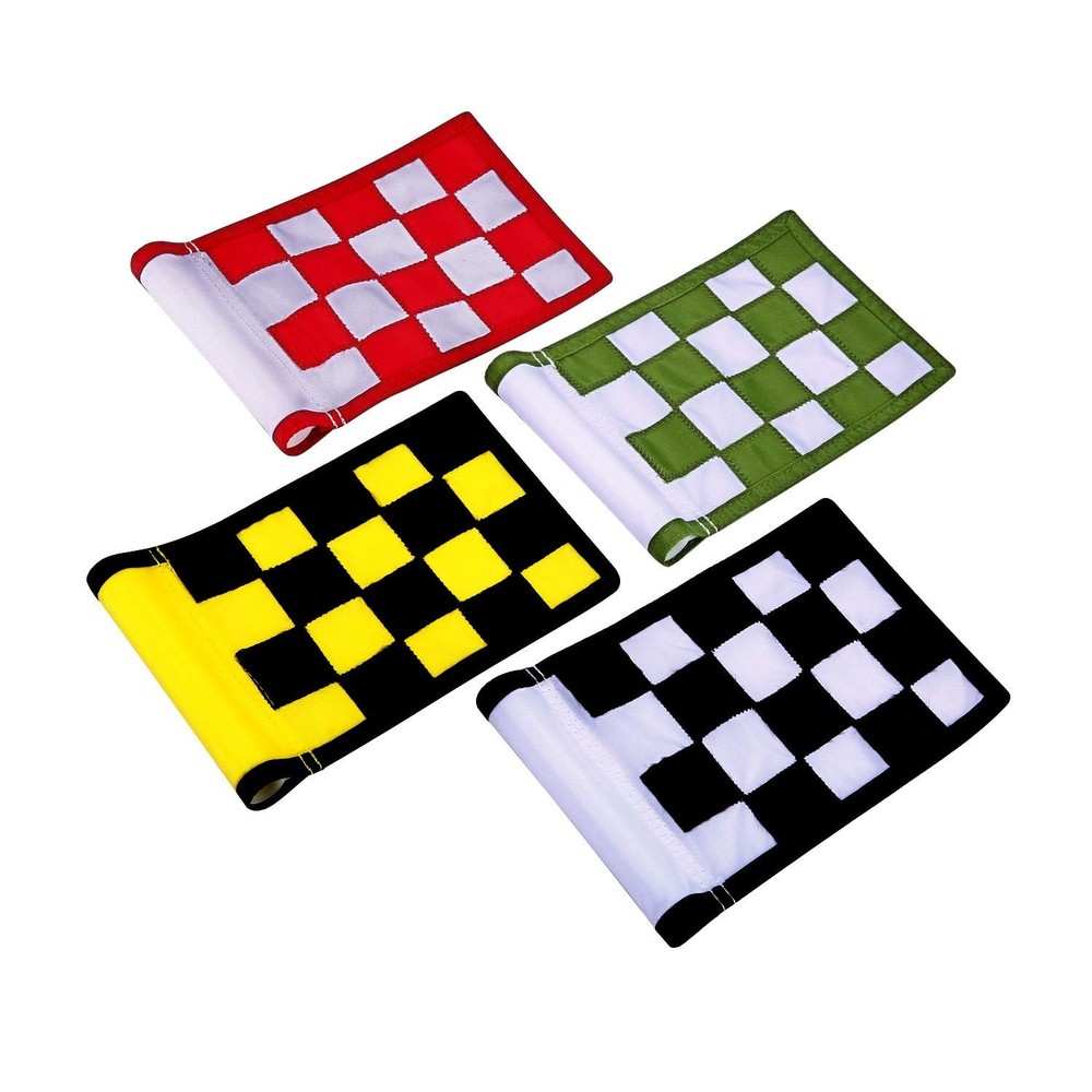 Golf Flag,Konday Checkered Training Putting Green Flags, Golf Target Flags fo...