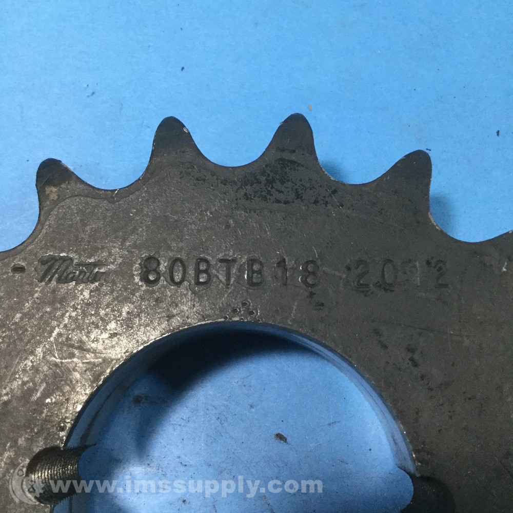 Martin 80BTB18 2012 Bushing Bore Roller Chain Sprocket USIP