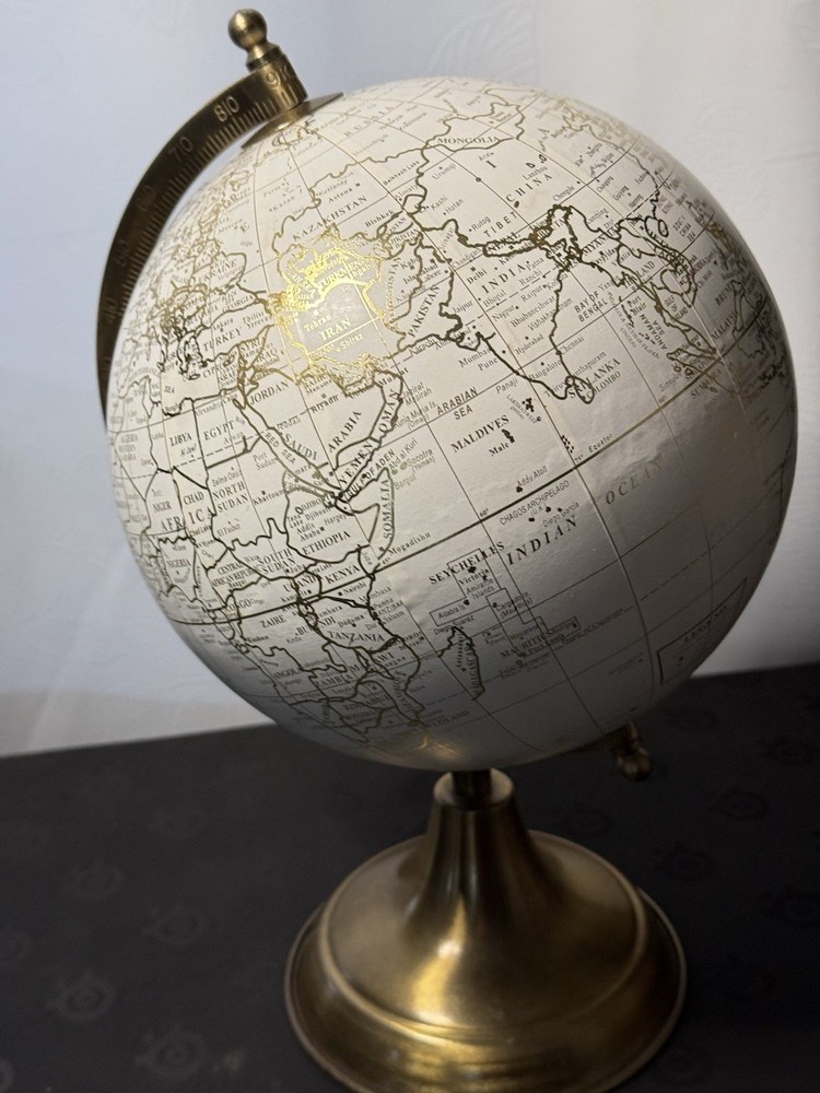 World Globe 13'' Rotating Earth Map Large Desktop Stand