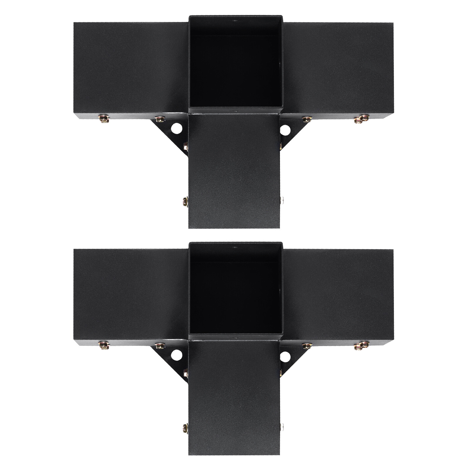 VEVOR 4''x4'' Pergola Bracket Kit 4-Way Woodworks DIY Post for Gazebos 2 pcs