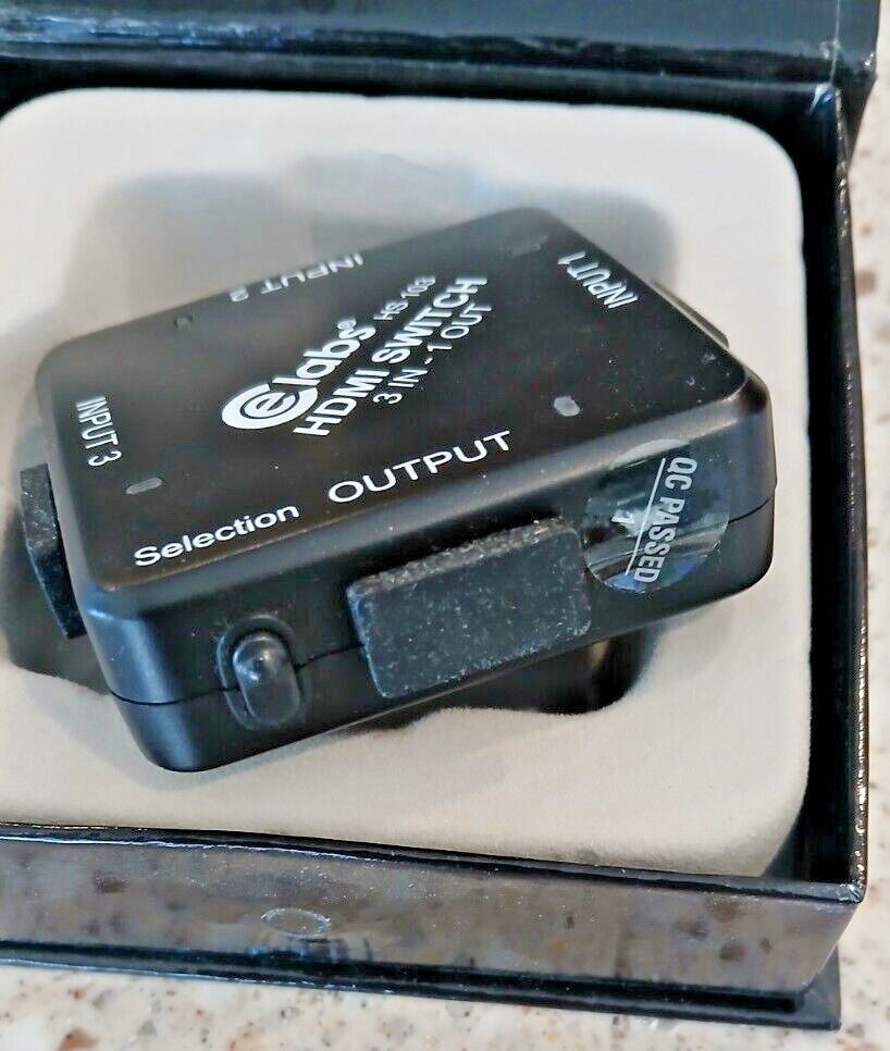 CE LABS HS103 HDMI Intelligent Auto Select Adapter, 3 Input, NOB