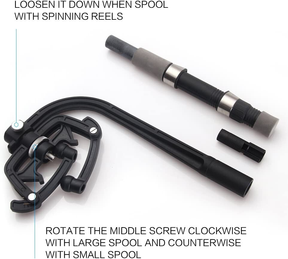Quick Portable Heavy-Duty Fishing Line Spooler - Save Time & Avoid Tangles