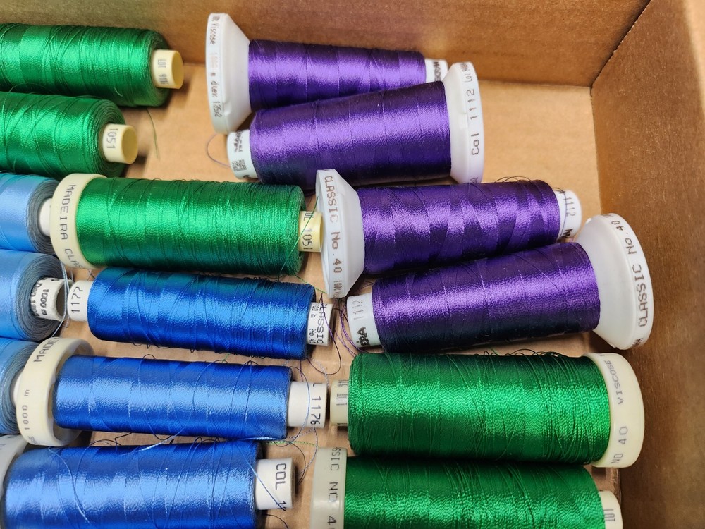 Madeira Embroidery Thread Large Lot 74pcs Mix