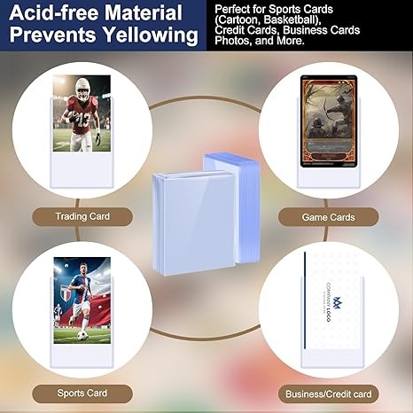 Hard Plastic Trading Card Toploaders