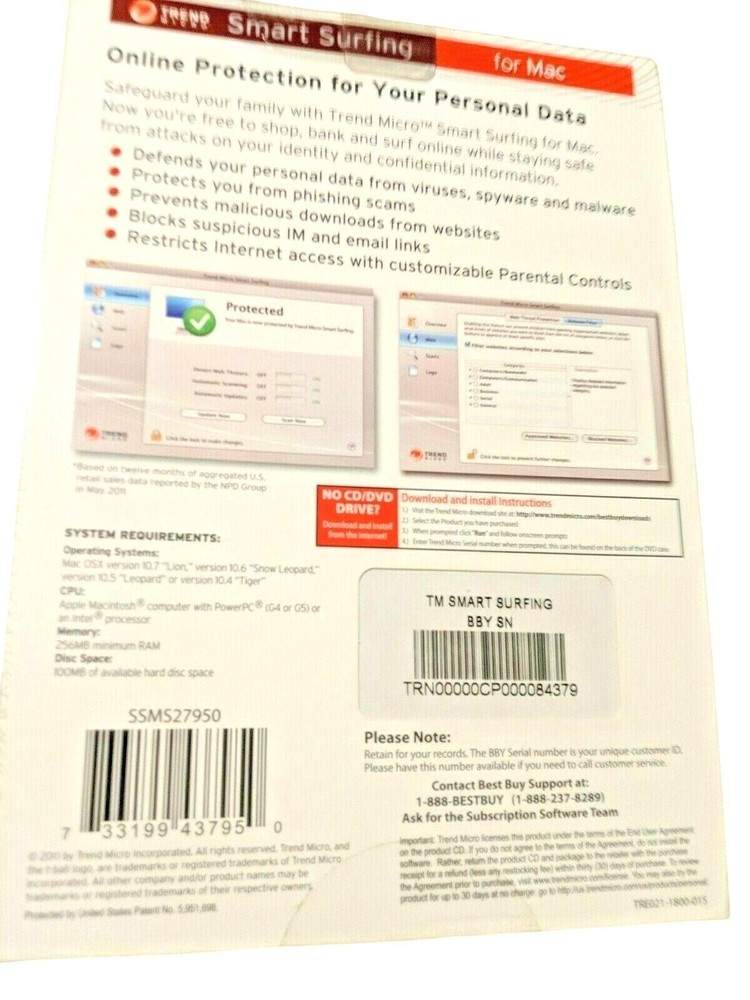 Trend Micro Smart Surfing For Mac Online Security Software