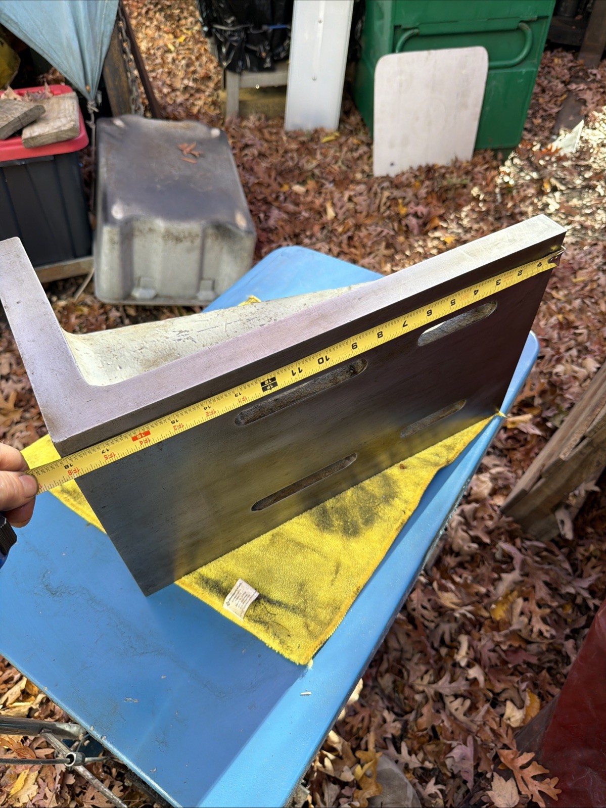 18 X 10 X 10 Slotted Webbed Angle Plate Milling Machine Set Up Fixture Jig Bore