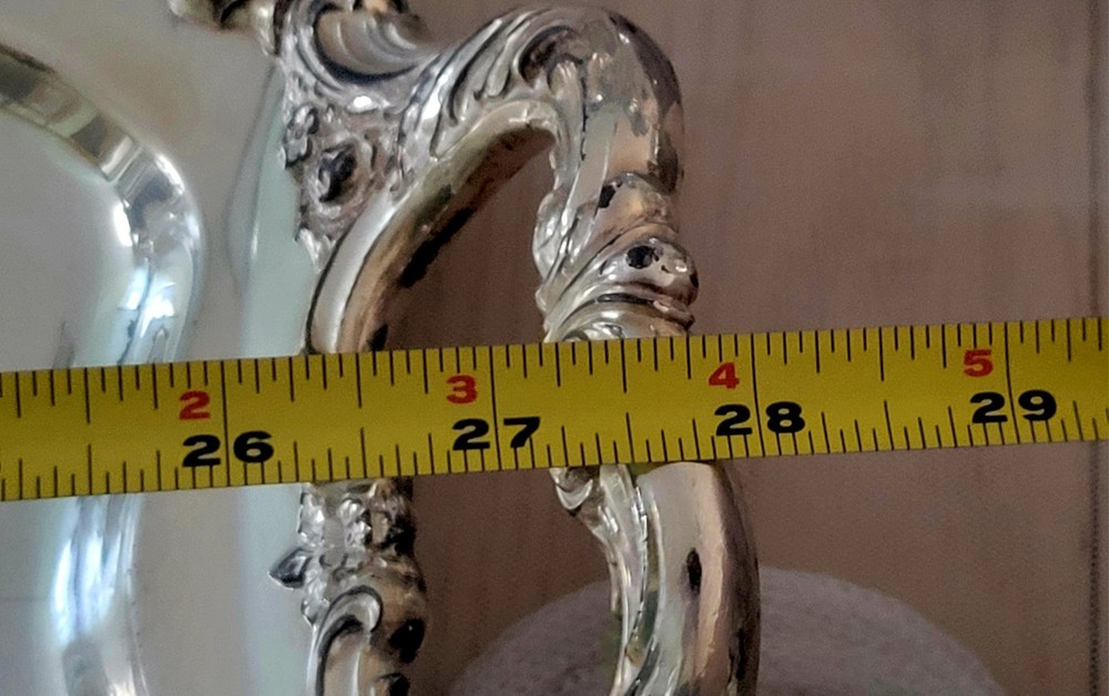 Rose Point 1200, by Wallace Silver Coffee/Teapot Silverplate Complete Set - 6 Pc