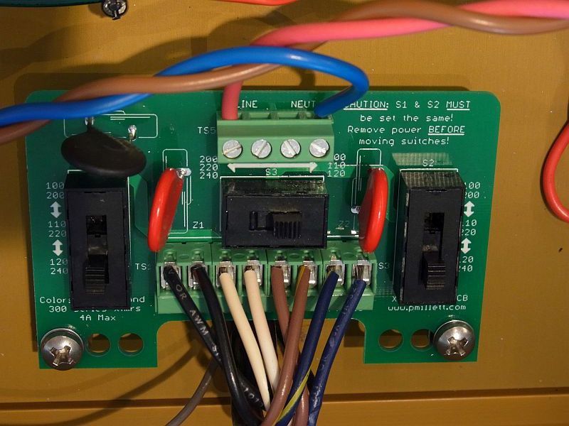 DIY PCB - Voltage Selector / Input PCB for Multi-voltage Transformer Primaries