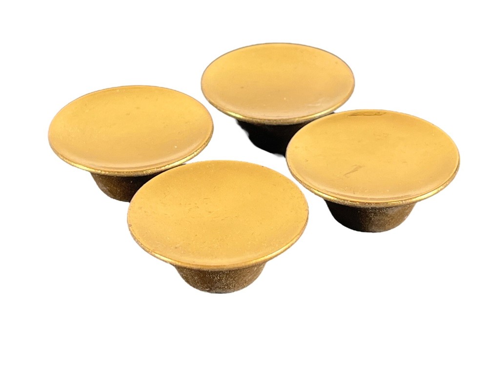 Vintage MCM Hardware Set Of Four Gold Toned Knobs Pulls