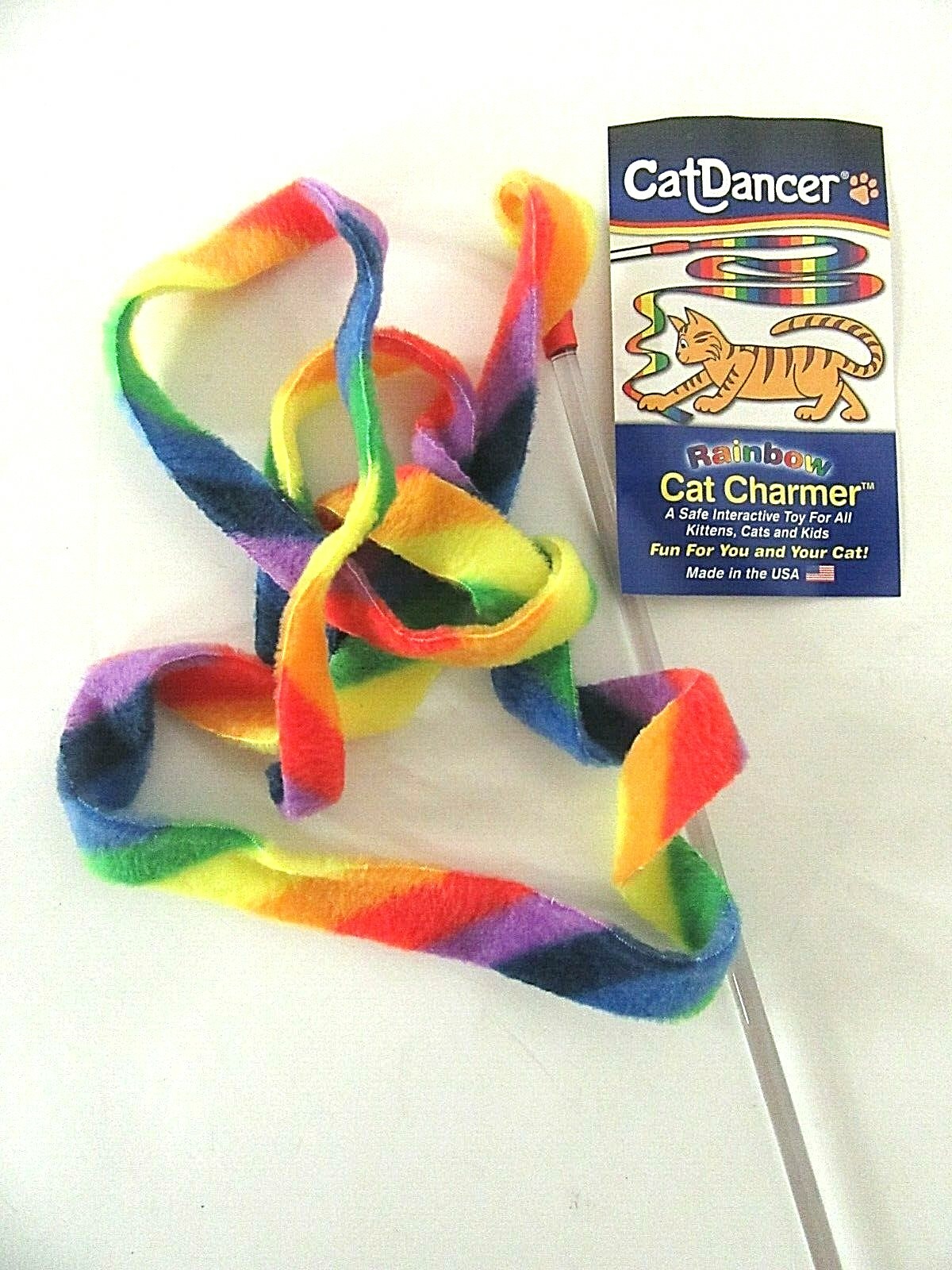 Cat Dancer Rainbow Cat Charmer Ribbon Cat & Kitten Toy