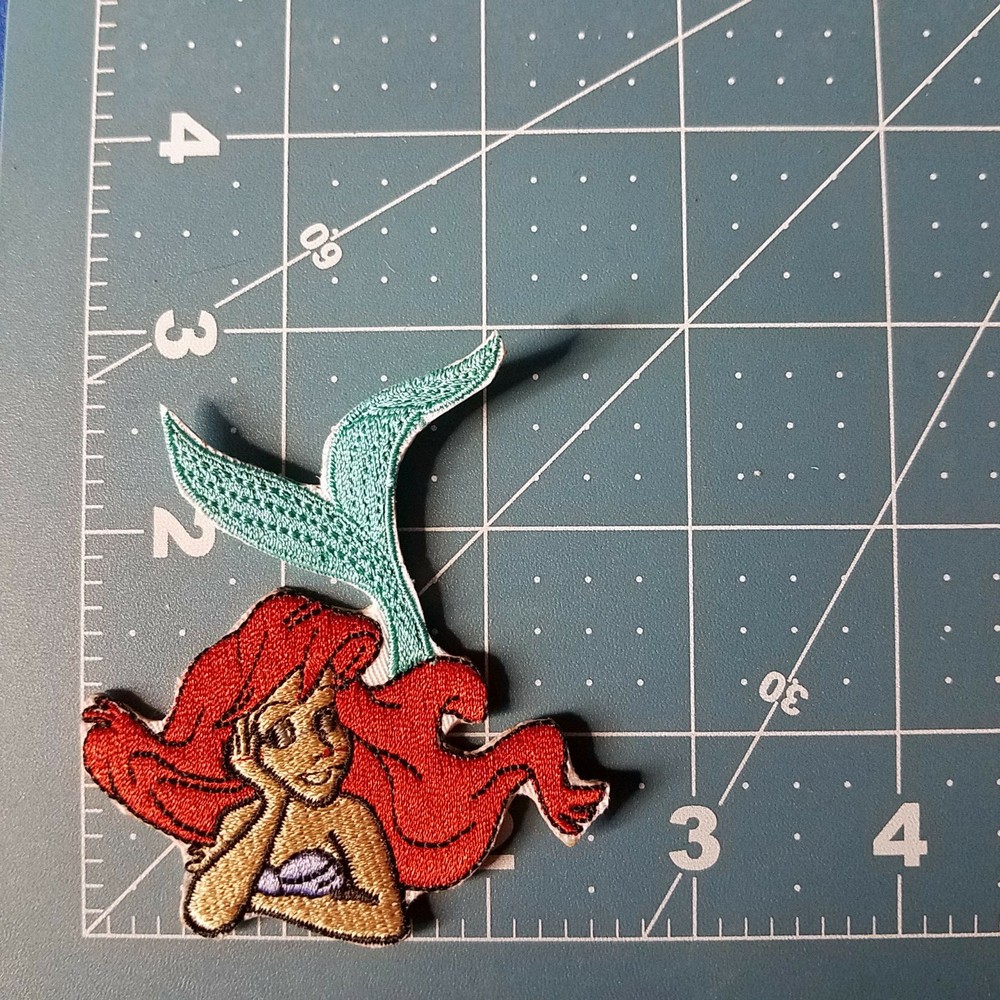 Little Mermaid Figure Patch 3 inches tall