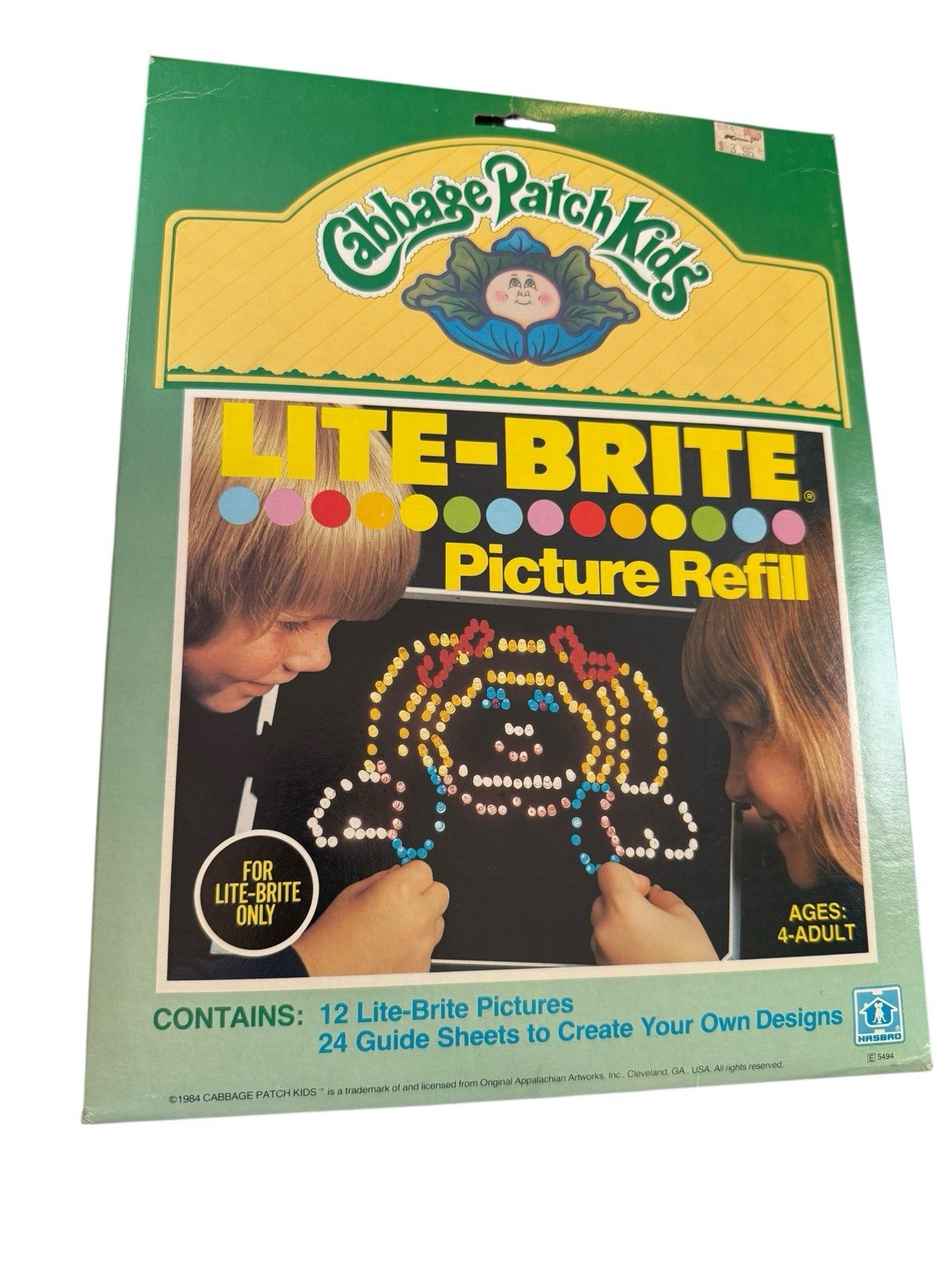 Lot Over 50 Lite-Brite Refill Sheets Cabbage Patch Warner Bros Blanks