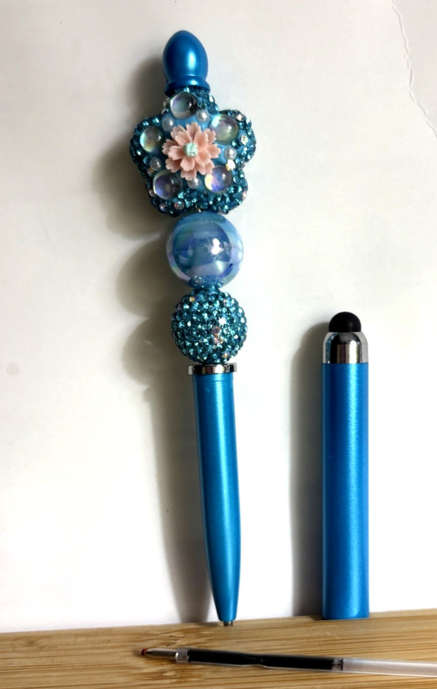 HANDCRAFTED BEADED PEN & NOTE PAD SET -believe in you