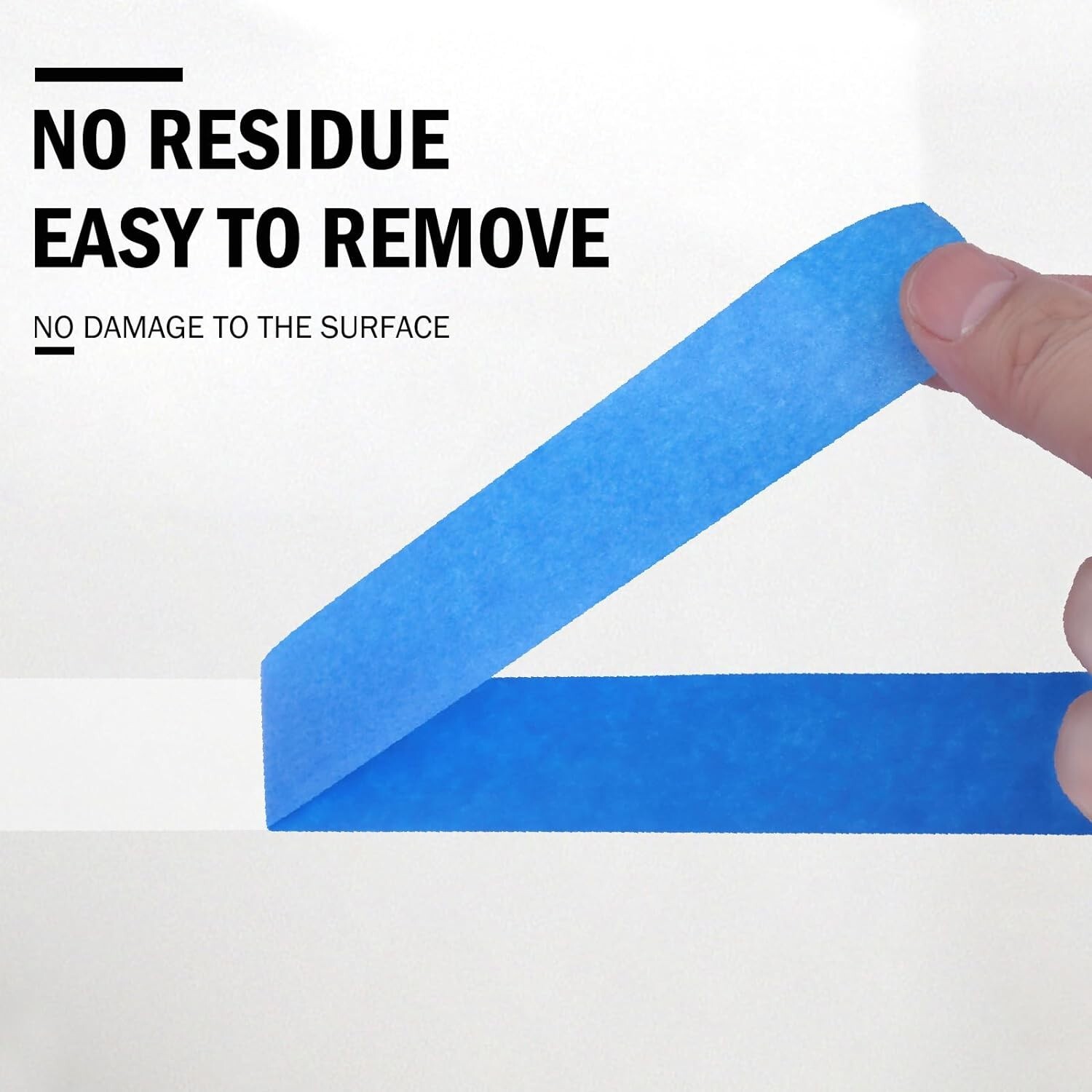 72 Rolls Blue Painters Masking Tape, 2 Inch x 60 Yards 5.5 Mil, Walls Painting