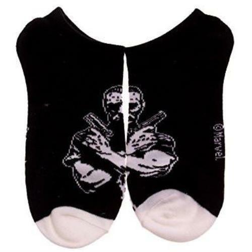 The Punisher Character Black Ankle Socks