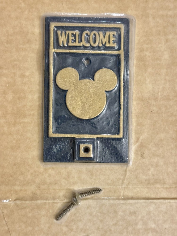 Mickey Mouse Antique Brass Door Knocker