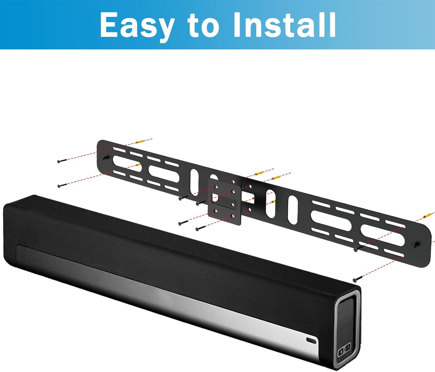 Wall Mount for Sonos Playbar Mount Bracket with Mounting Accessories for Sonos P