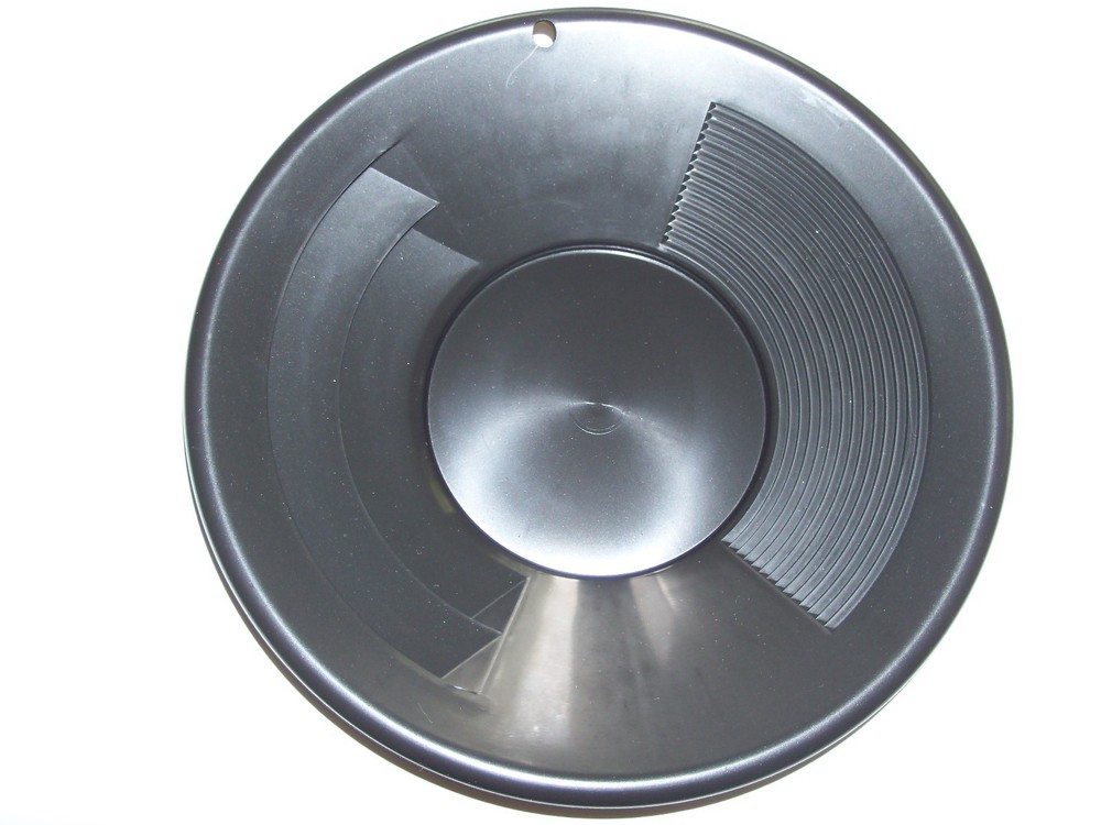 SE 10" PANNING GOLD PAN - BLACK