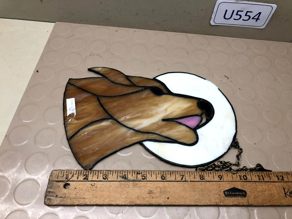 Stained Glass Suncatcher Dog