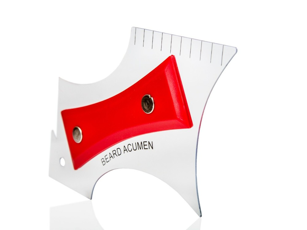 Beard Shaping Line Up Tool - Styling Template Guide for Perfect Edging
