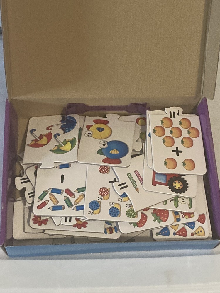 Match It! Mathematics Puzzle Game Set - 30 Self-Correcting Puzzle Set - Complete
