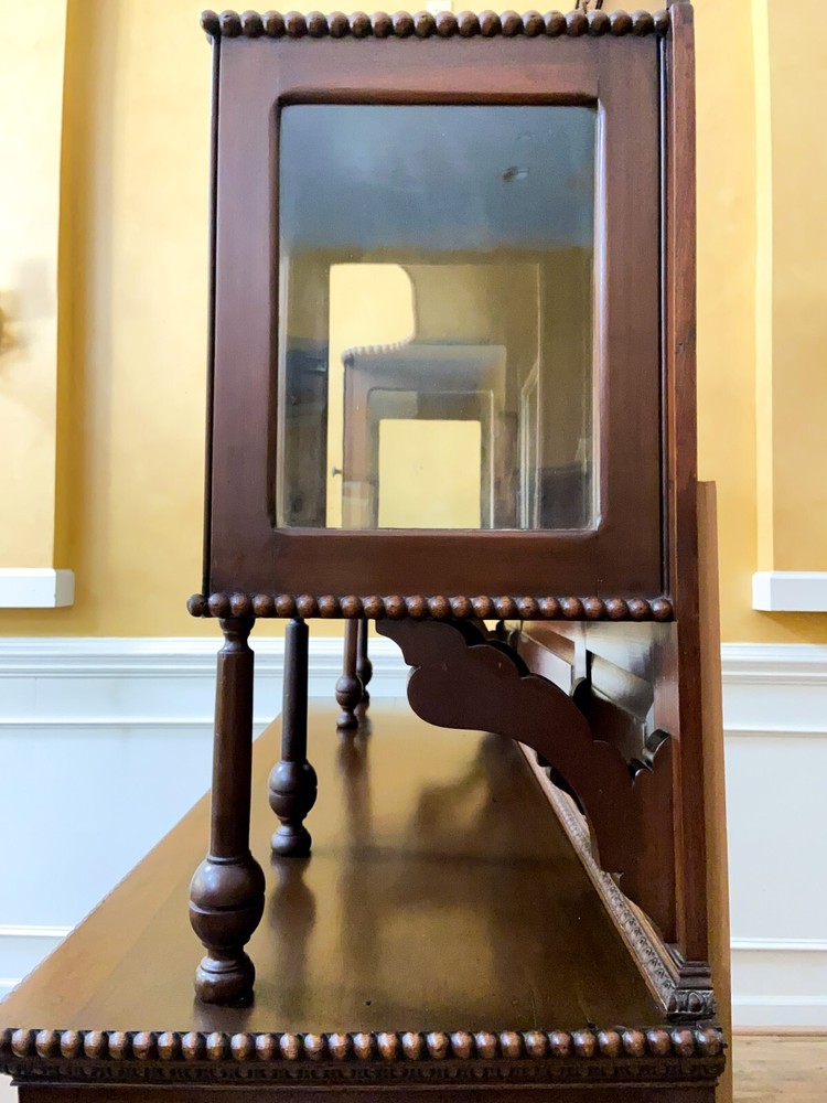 Antique 19th Century Display Top Mirror Back Sideboard.